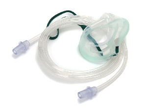 Sauerstoffmaske "ECO" mit Schlauch für Kinder  (PVC-freie Maske) 2,1m