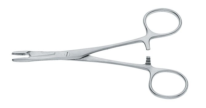 Nadelhalter ohne Hartmetalleinlage, Olsen-Hegar, mit Schere [14 cm]