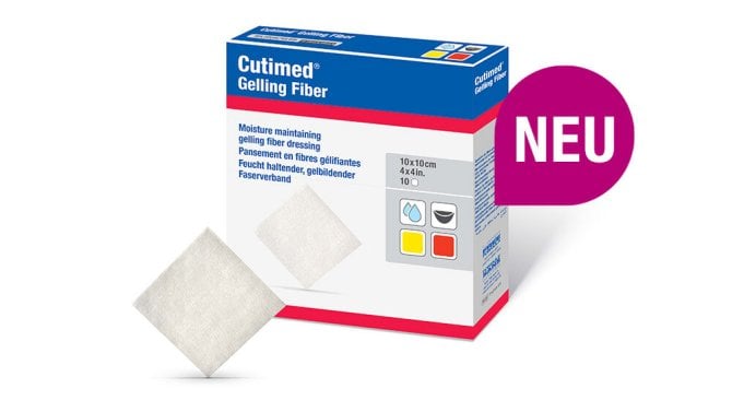 Cutimed Gelling Fiber Hydrofaserverband [2 x 45 cm] [5 Stück]