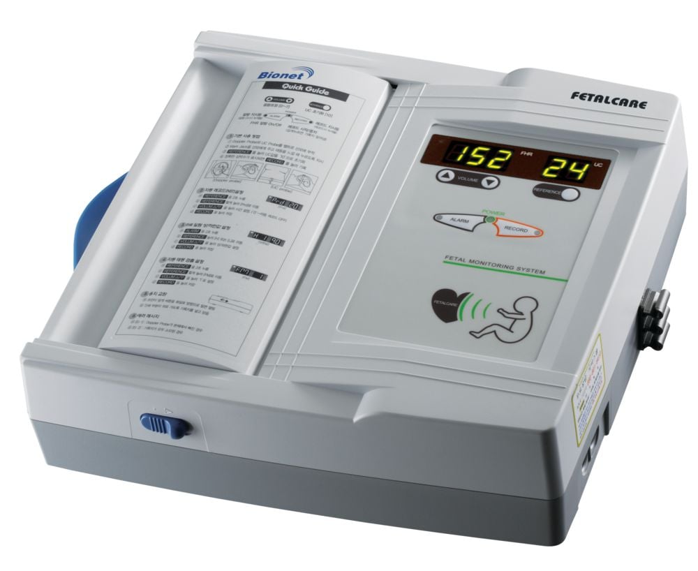 Fetalmonitor FC-700 inkl. 1x Ultraschall Doppler-Sonde, 1x Toco-Sonde, 2x Gurte, 1x Marker, 1x Gel, Bedienungsanleitung