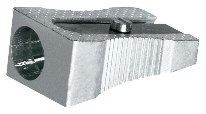 Spitzer bis 8,5mm Keilform Metall silber