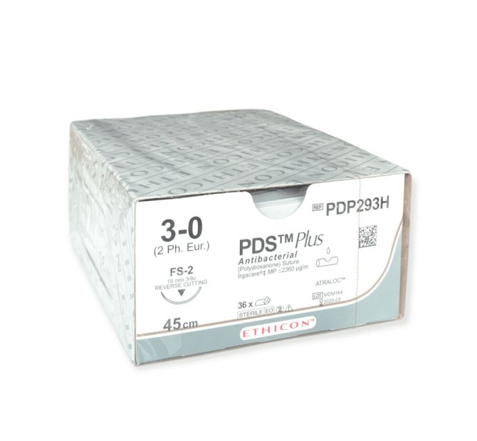 PDS II Plus ungefärbt monofil PS1 MULTIP 2/0 45 cm [36 Stück]