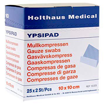 Ypsipad Mullkompressen unsteril [10 x 10cm] [100 Stück]