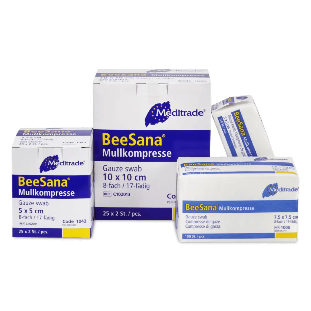 BeeSana Mullkompresse, 8-fach