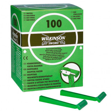 Einmalrasierer, Original Wilkinson, Typ 182 H, unsteril, einschneidig [100 Stück]