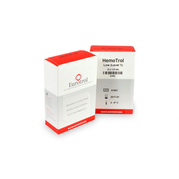Kontrollhämolysat Hemotrol - low - 2 x 1 ml, Messbereich: 8 g/dL (022.001.002)