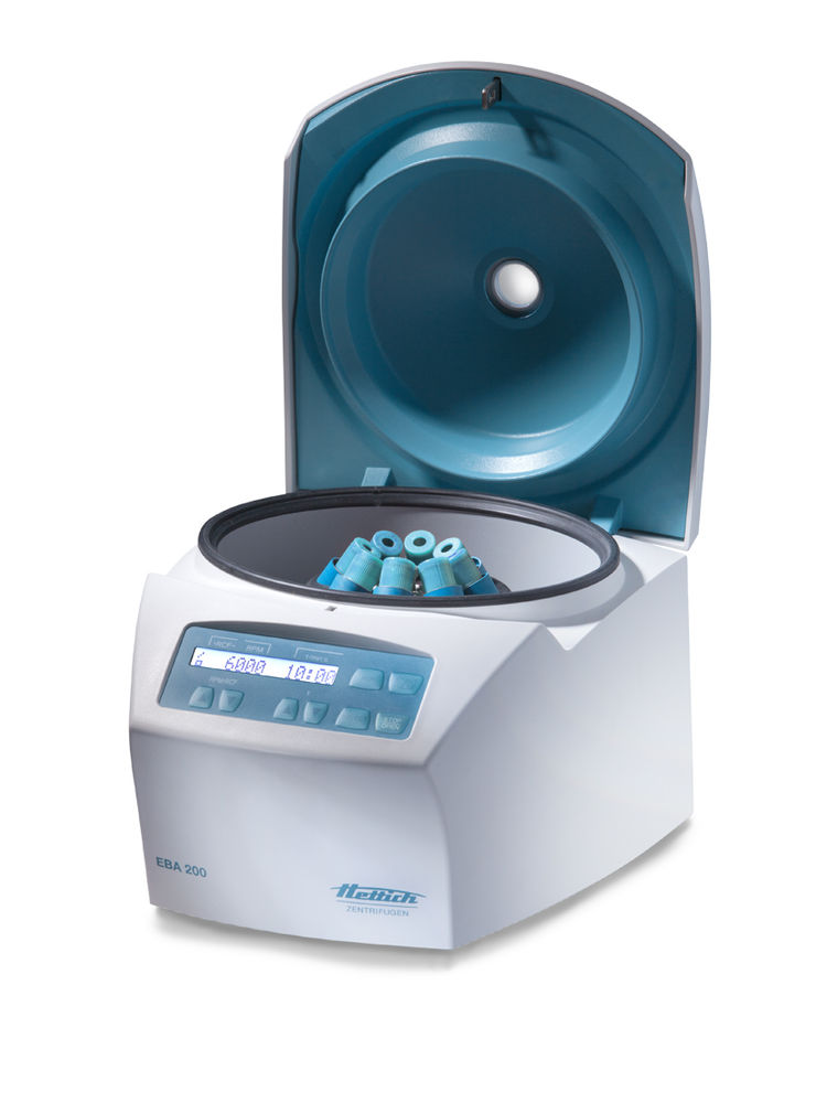 EBA 200 Zentrifuge ungekühlt mit Winkelrotor 8-fach 200-240 V 50-60 Hz MDR Zulassung