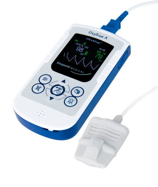 OxyTrue A SMARTsat SpO Pulsoximeter inkl. SoftCap Sensor SC7500 für Erwachsene