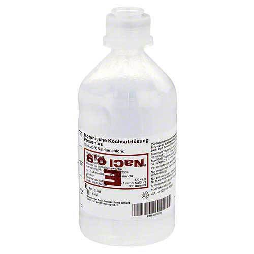 Isot. Kochsalzlösung 0,9% Plastikflasche [500 ml] [10 Stück]