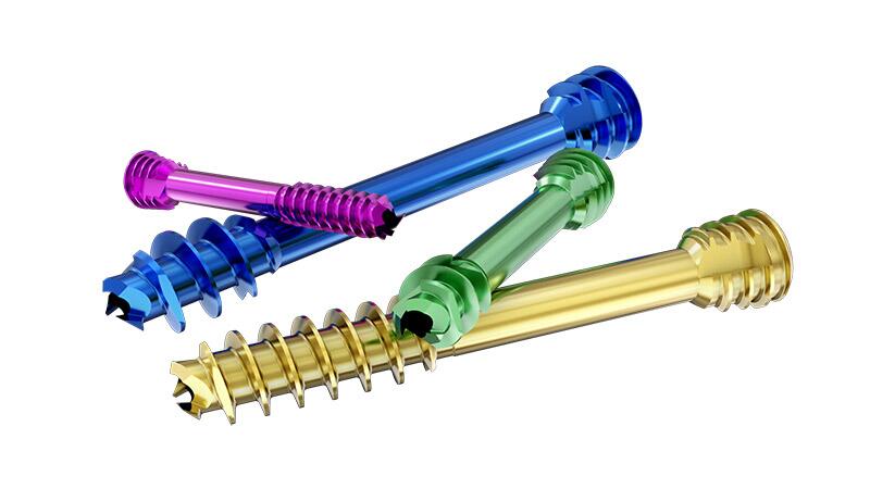 CCHS - Durchbohrte Kopflose Kompressionsschraube - Kurzes Gewinde, TAV, steril