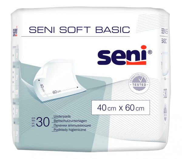 Seni Soft Super Krankenunterlagen [40 x 60cm] [30 Stück]