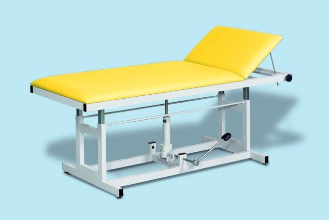 Schwerlastliege XXL-1080/1900/PH Gestell RAL 7035 [1900 x 800 x 650 mm]