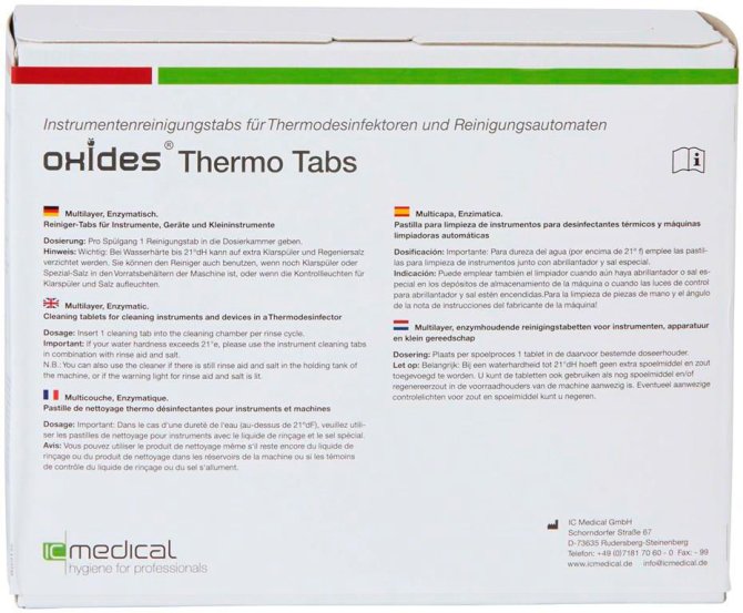 Thermo Tabs zur Reinigung von Thermodesinfektoren [50 Stück]