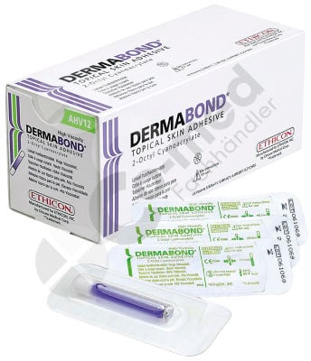 Dermabond HVD top. Hautkleber Ampullen [0,5 ml] [12 Stück]