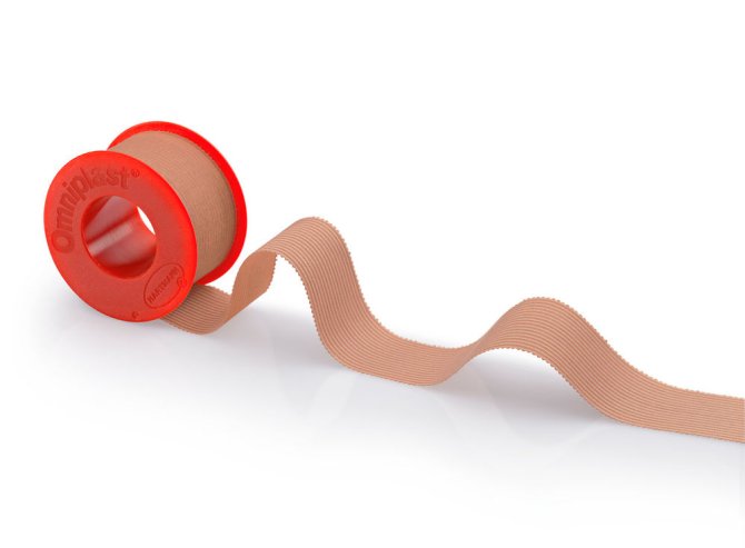 Omniplast Fixierpflaster  mit Sprengring [1,25 cm X 5 m]