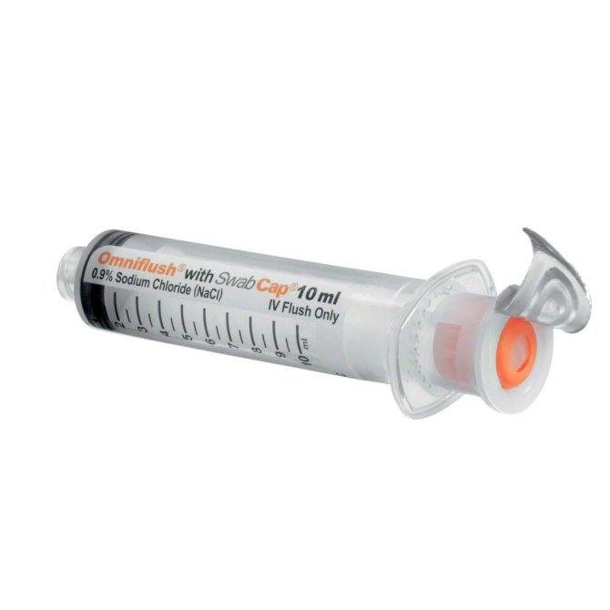 Omniflush mit SwabCap mit NaCL 0,9% [10ml] [100 Stück]