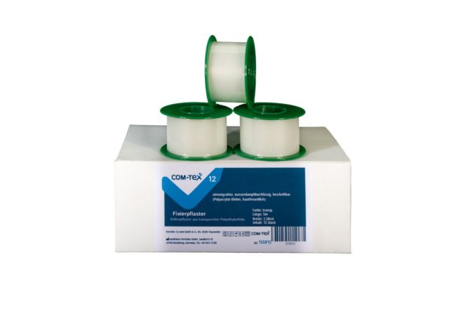 COM-TeX Fixierpflaster [1,25 cm x 5 m] [18 Rolle(n)]