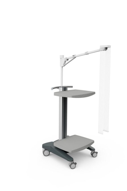 fuego EKG Wagen mit Ablageplatten [546 x 569 x 986 mm]
