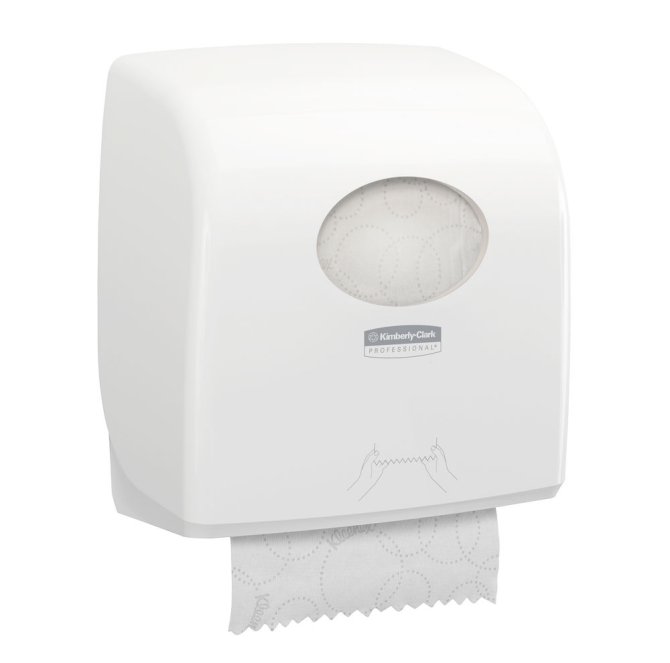 Aquarius Slimroll Rollenhandtuchspender, weiß, 32,4x29,7x19,2 cm