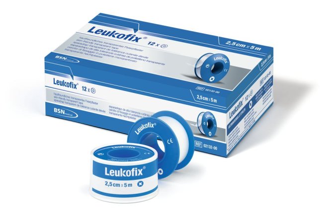 Leukofix Rollenpflaster ohne Ring [1,25 cm x 5 m] [24 Stück]