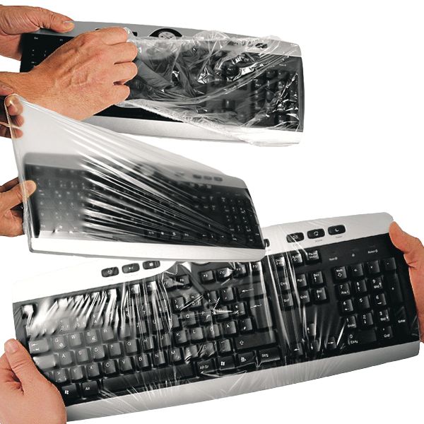 PC Tastaturschutz, Uni Flex, aus TPU (Thermoplastischem Polyurethan) mit Gummiband [Folienstärke: 0,025 mm]
