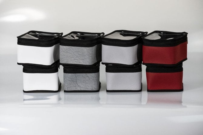 Organisationsbox für Rucksack Comfort titangrau Microfasermaterial HELTEX [14 x 17 x 10 cm  120 gr.]
