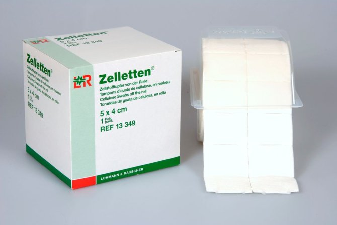 Zelletten Tupfer, im Folienbeutel, 2 Rollen mit 500 Stück [5 x 4cm] [2x500 Stück]