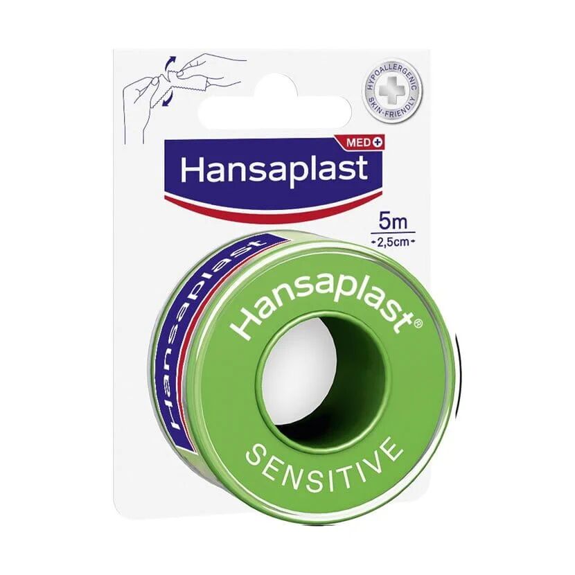 HANSAPLAST Fixierpflaser Sensitive [1,25 cm x 5 m]