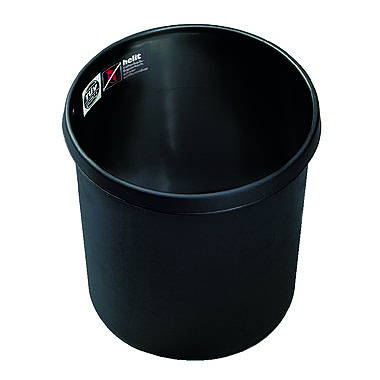 helit Papierkorb H6105895 18 Liter rund Kunststoff schwarz [31 x 32 cm]