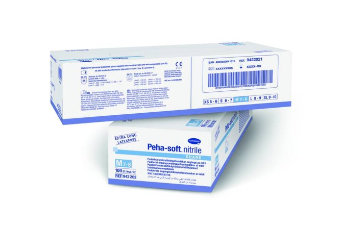 Peha-soft nitrile guard, Untersuchungshandschuhe [Gr. XS] [100 Stück]