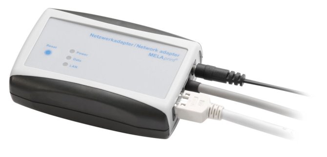 Netzwerkadapter, erforderlich bei Anschluss des MELAprint 42 an Premium-Klasse mit Ethernet-Kabel 1,5 m