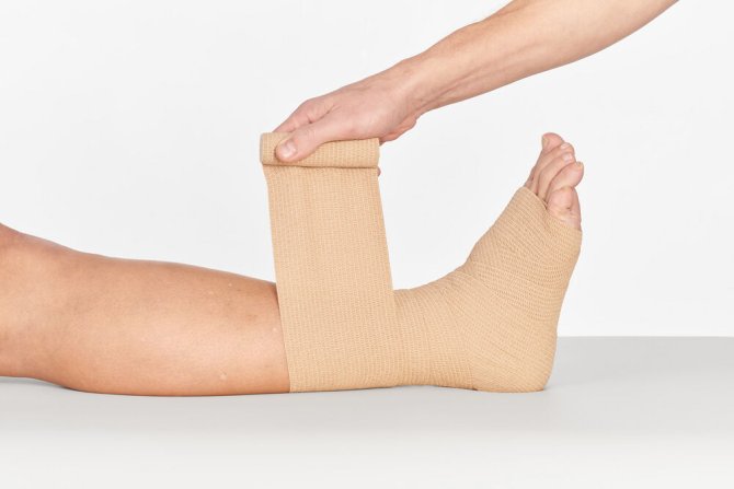 COM-TeX Langzugbinde fein beige [7 m x 6 cm] [8 Stück]