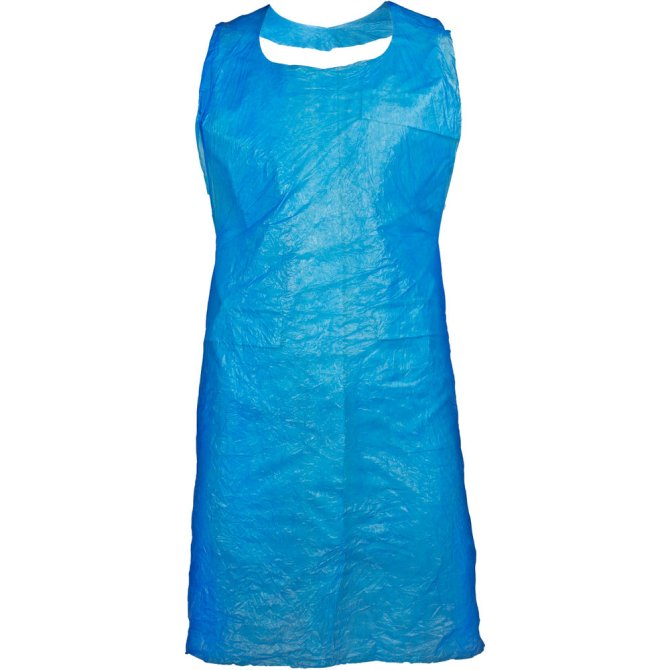 PE Premium Schürze, blau, glatt [75 x 140 cm] [50 Stück]