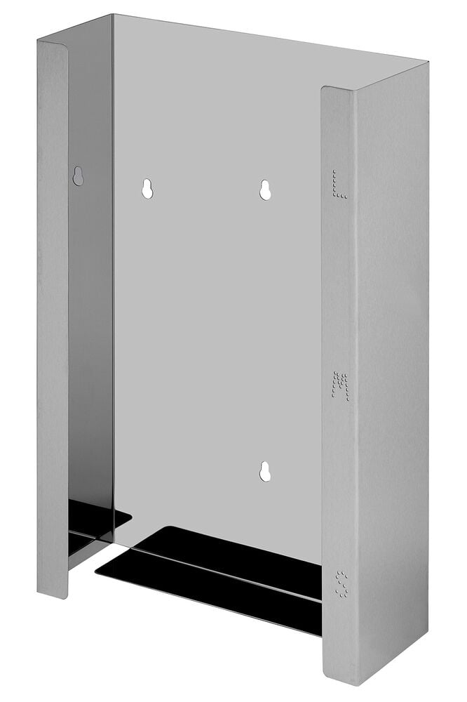 Handschuhspender für 3 Schachteln Edelstahl [H396 mm B258 mm T96 mm]