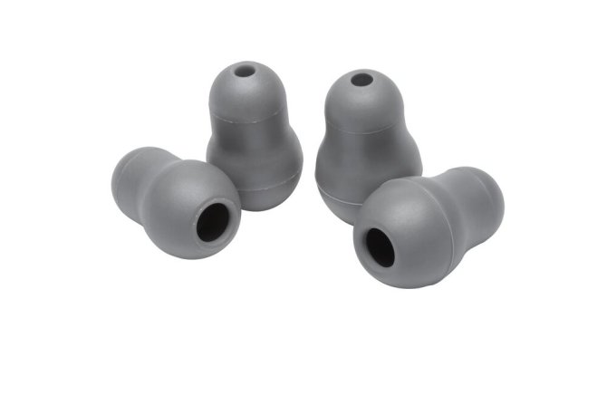 Littmann Stethoskop-Ersatzteilset, Soft-Ohroliven grau je 1 x groß und klein [grau, 1 x groß und 1x klein]