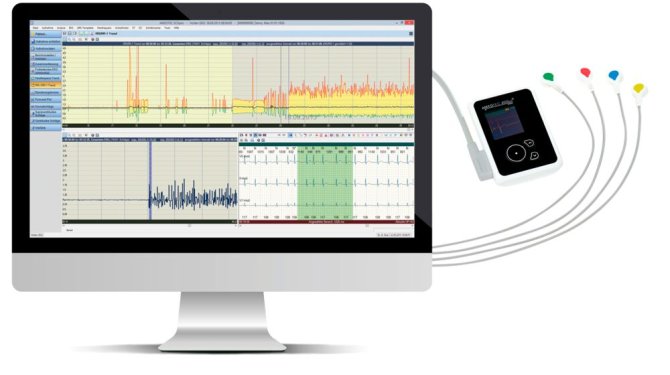 Set 3-Kanal-Rekorder ECGpro Holter EP8-A 830 Net