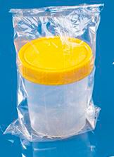Universal Container - Urinbecher einzeln verpackt mit Schraubverschluß [125 ml] [150 Stück]