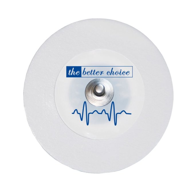 EKG Schaumstoffelektrode Liquid Gel Druckknopfanschluss [Ø 50 mm] [30 Stück]