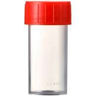 Urinbecher PP 125 ml graduiert m.Schraubverschl. rot [500 Stück]