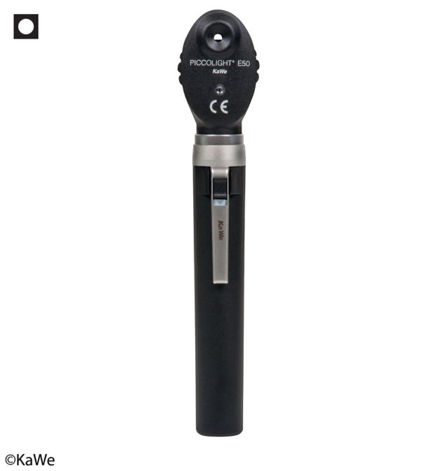 Ophthalmoskop Piccolight E50 2,5 V VL Griff AA night Tasche