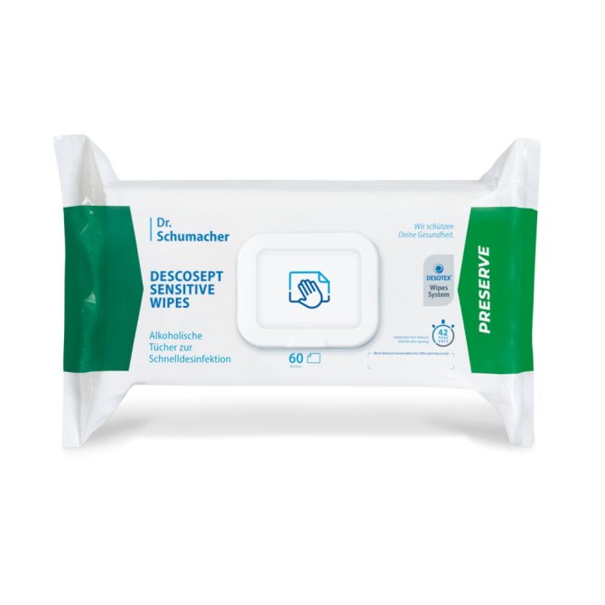 Descosept Sensitive Wipes Desinfektionstücher [60 Stück]