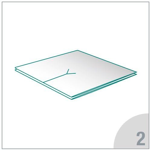 Vliesschlitzkompressen steril 4-fach 30 g [10 x 10 cm] [50 x 2 Stück]