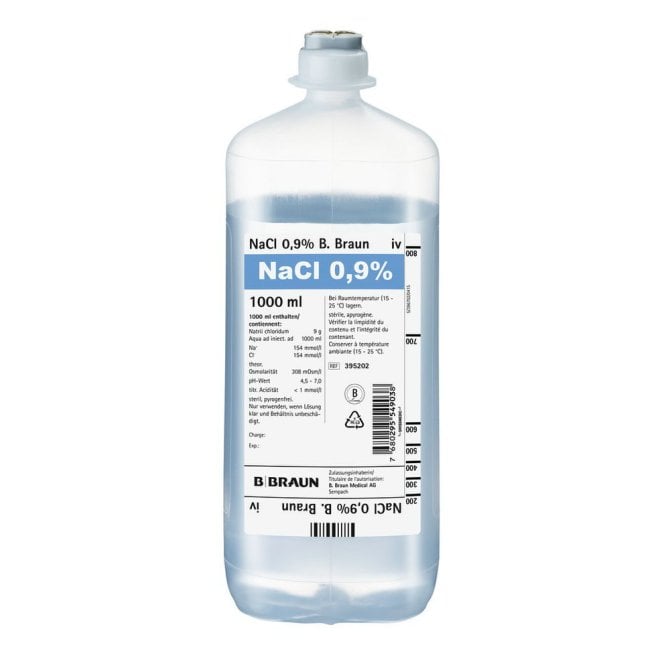 Isot. Kochsalzlösung 0,9 % Glas, 10 x 500 ml