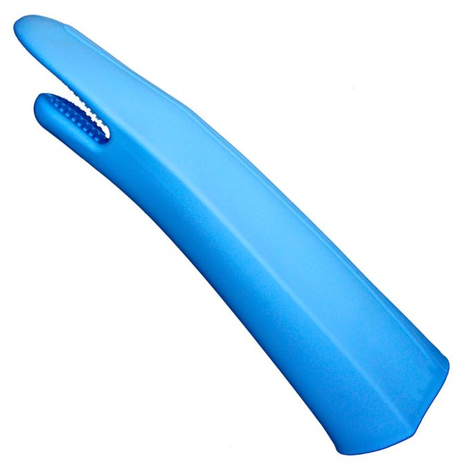 Hitzeschutzhandschuh aus Silikon blau latexfrei Länge: 37cm  -60 C bis +260 C waschbar im RDT-Automat, Gr. Universal
