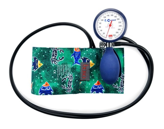 Blutdruckmessgerät Clinicus II 60 mm Doppelschlauch mit bunter Kindermanschette (Nr. 231-4-300) [Armumfang 14-21 cm]