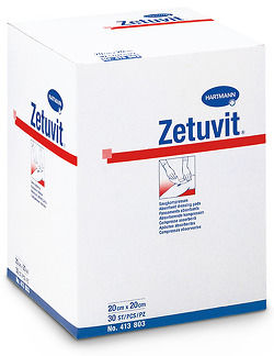 Zetuvit Saugkompresse unsteril [10 x 10cm] [30 Stück]