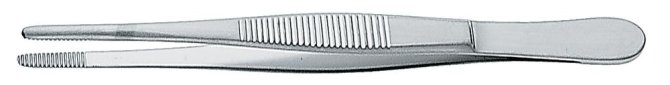 Anatomische Pinzette, gerade, 11,5 cm