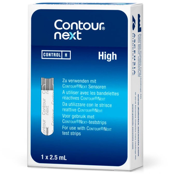 Kontroll-Lösung hoch für Contour Next/Care