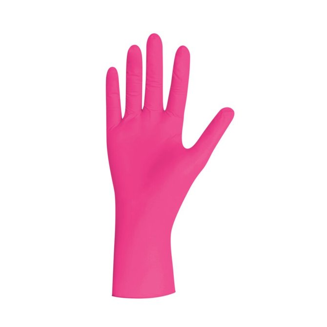Magenta Pearl Nitrilhandschuhe magenta unsteril puderfrei [Gr. XS] [100 Stück]