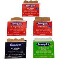 Salvequick Refill Einsätze, wasserfest, Pflasterstrips 6036 [45 Stück]